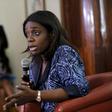 Nigeria's Finance Minister Kemi Adeosun speaks at a news conference in Lagos, Nigeria, April 9, 2016.