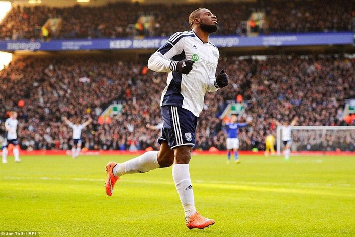 Victor Anichebe in action for West Brom