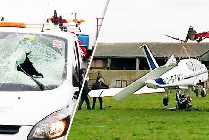 Scene of the plane crash