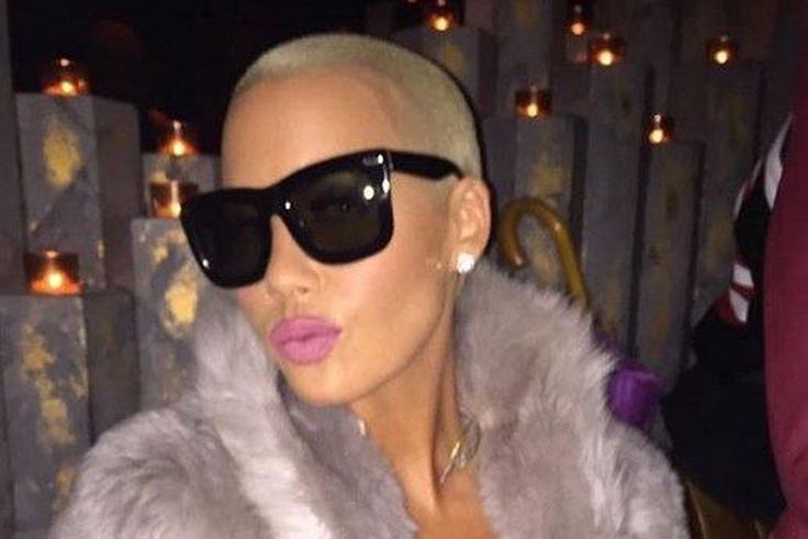 Amber Rose at Wiz Khalifa's album listening party