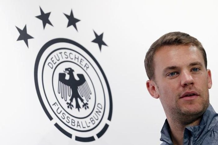 Germany's goalkeeper Manuel Neuer during news conference