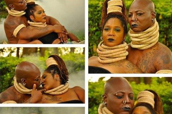 Charly Boy and Diane Oputa