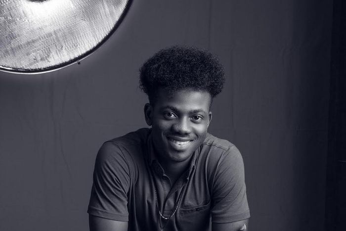 Sepia image of Korede Bello captured by Paul Ukonu Photography