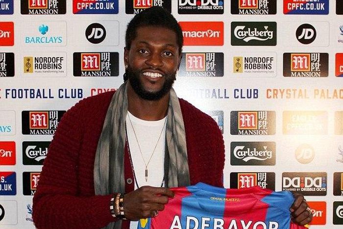 Emmanuel Adebayor to wear no. 25 at Crystal Palace