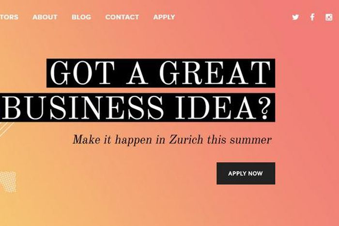 Kickstart Accelerator homepage