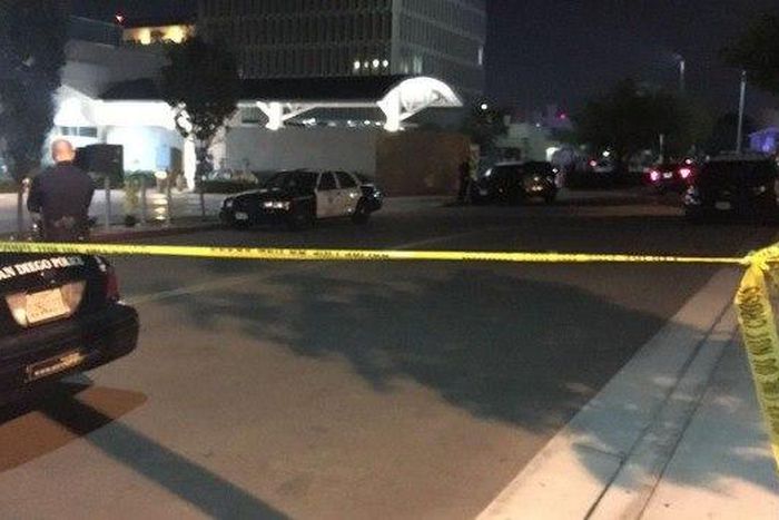San Diego police say two officers shot, suspect in custody