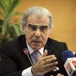 Morocco's Central Bank Governor Abdellatif Jouahri speaks to the media in Rabat, file.