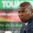 Presidential candidate Faustin-Archange Touadera looks on at the start of a a live television debate against Anicet-Georges Dologuele ahead of Sunday's second round election, in Bangui, Central African Republic, February 12, 2016. REUTERS/Siegfried Mod...