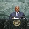 Gabon's President Ali Bongo Ondimba addresses attendees during the 70th session of the United Nations General Assembly at the U.N. headquarters in New York, September 28, 2015.