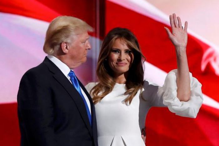 Trump's wife seeks to soften his image at raucous Republican convention