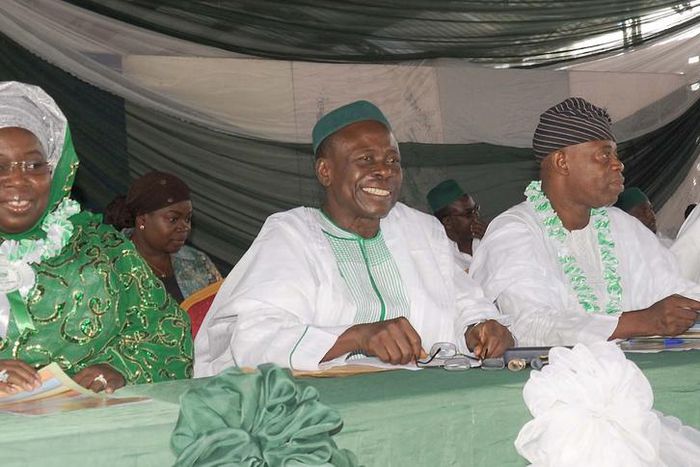 Lagos Dep Gov, Idayat Adebule, who represented Go Ambode with muslim clerics