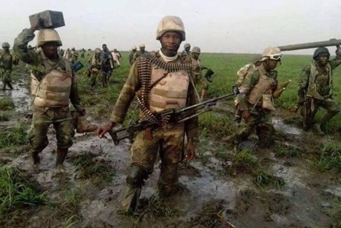 Nigerian troops.