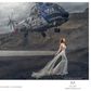 A helicopter photobombed a bridal photo shoot [PHOTO]