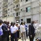 Governor Ambode inspecting Lekki Gardens building construction site