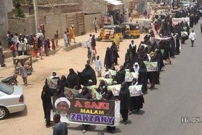 Female protesters