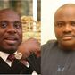 Former Rivers State Governor, Rotimi Amaechi and current Governor, Nyesom Wike