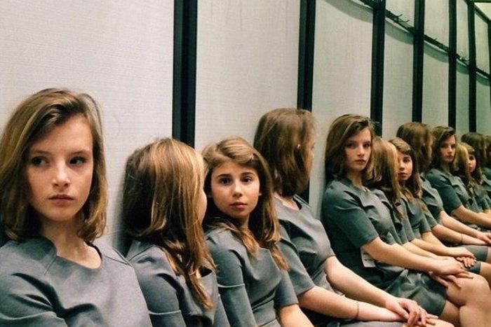 How many girls are actually in this photo?