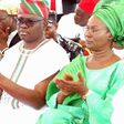 Gov Fayose and wife, Mrs Feyisetan Fayose