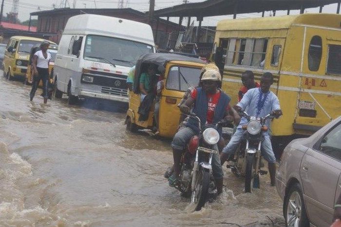 Rain causes traffic in Uyo