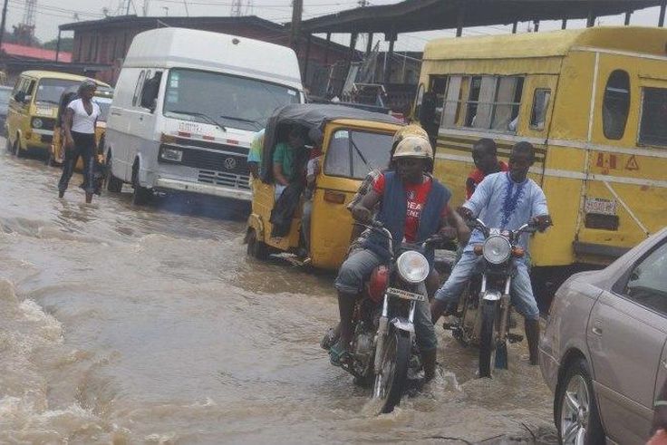 Rain causes traffic in Uyo