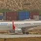 An aircraft belonging to Daallo Airlines is parked at the Aden Abdulle international airport after making an emergency landing following an explosion inside the plane in Somalia's capital Mogadishu, February 3, 2016.