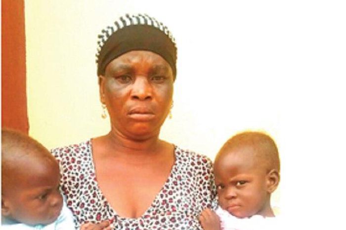 The suspect, Adiza Umoru and the twin babies