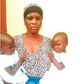 The suspect, Adiza Umoru and the twin babies