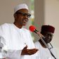 Nigerian President Muhammadu Buhari speaks at a joint news conference with his French counterpart Francois Hollande at the presidential villa in Abuja, Nigeria, May 14, 2016