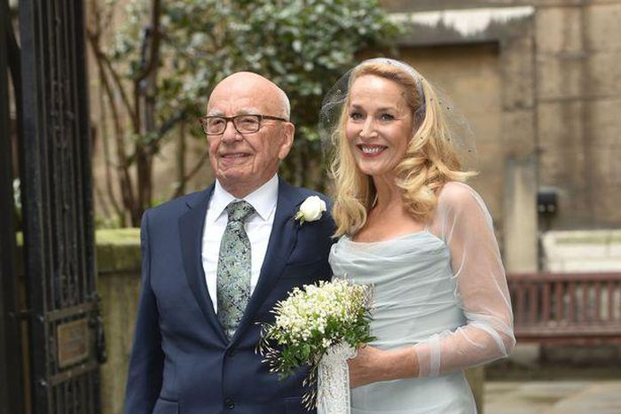 Rupert Murdoch and Jerry Hall's wedding