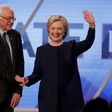Clinton, Sanders find common enemy at presidential debate: Trump