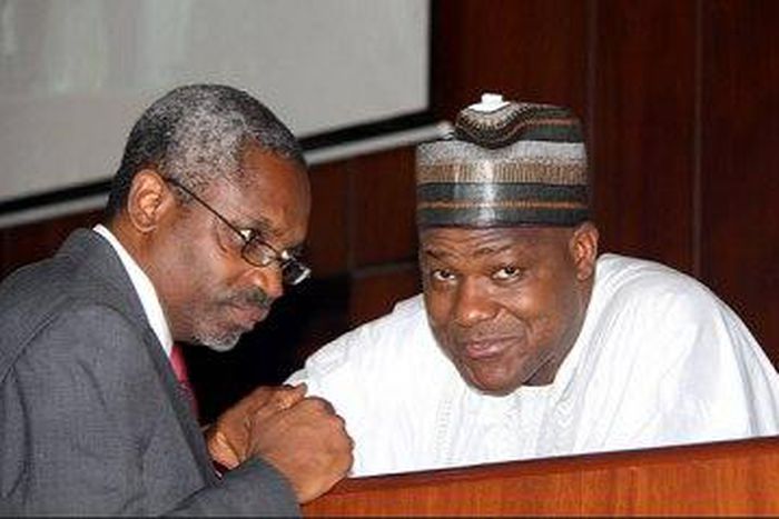 Speaker Yakubu Dogara and House Leader, Femi Gbajabiamila (Informationng)