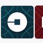 Uber's new rider logo (left) and partner logo (right)