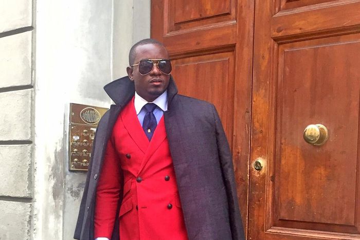 Uche Nnaji looking dapper at Pitti Uomo