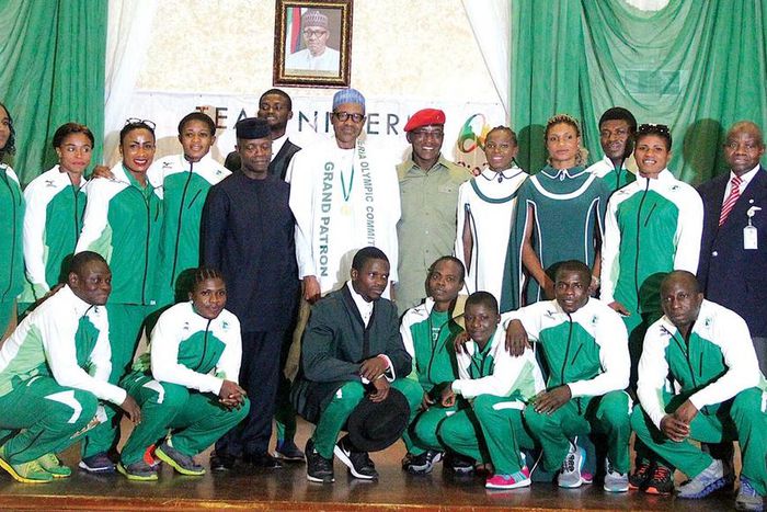 Team Nigeria and Muhammadu Buhari