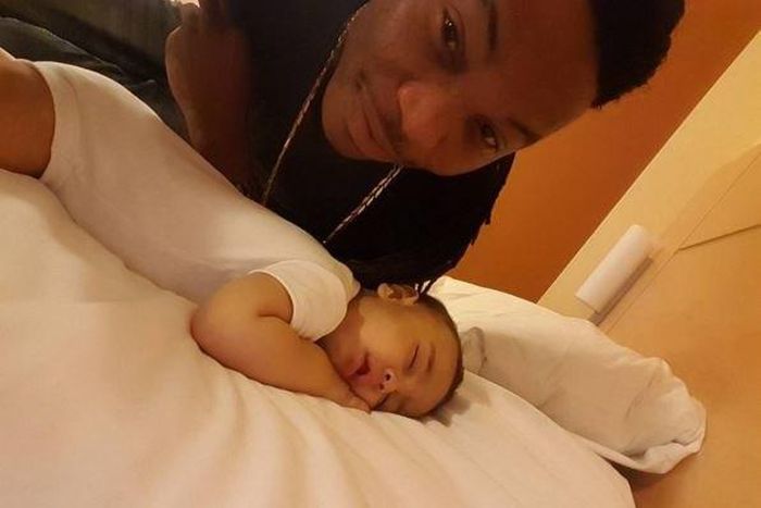 Solidstar and baby Josh
