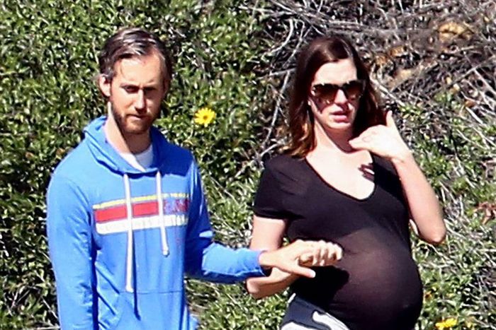 Anne Hathaway and Adam Shulman