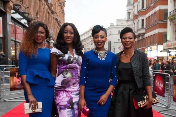 L-R Omoni Oboli, Iretiola Doyle, Dakore Akande and Nse Ikpe Etim