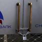 The logo of Chase Bank is seen on the closed entrance of one of its branches, after the bank was put under receivership, in Nairobi, Kenya, April 8, 2016. REUTERS/Siegfried Modola