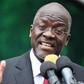 Tanzania's President elect John Pombe Magufuli addresses members of the ruling Chama Cha Mapinduzi Party (CCM) at the party's sub-head office on Lumumba road in Dar es Salaam, October 30, 2015. REUTERS/Sadi Said