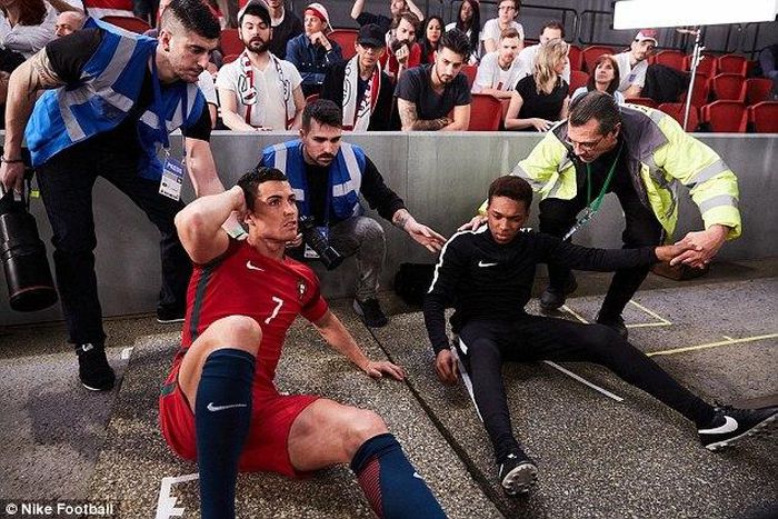 Cristiano Ronaldo and Gerson Correia Adua