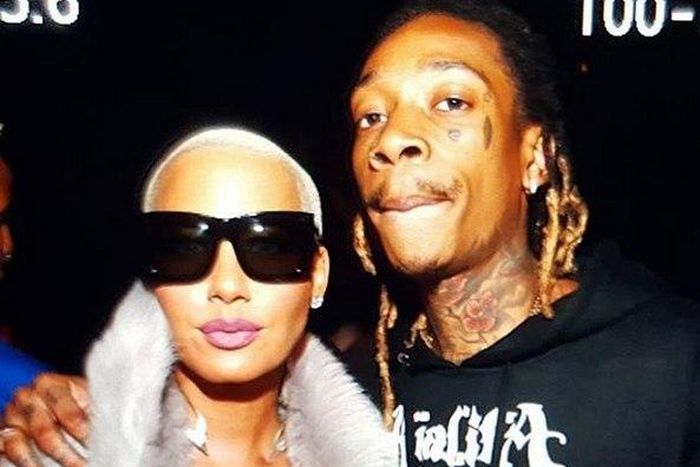 Amber Rose at Wiz Khalifa's album listening party