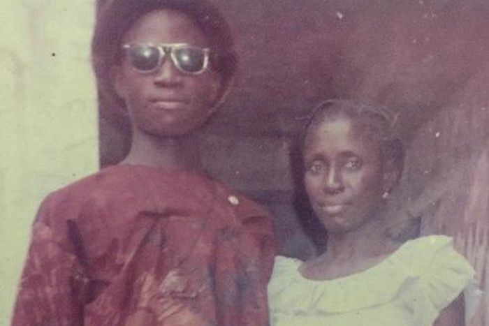 Singer shares throwback photo with his mum
