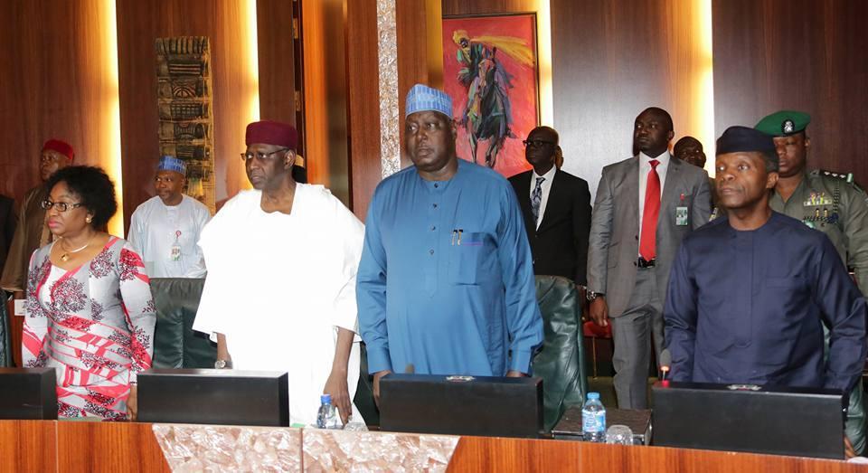 Vice President Yemi Osinbajo presides over FEC meeting