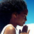 Praying black woman