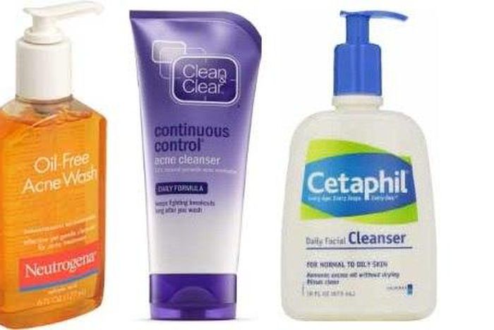 Facial cleansers for acne prone skin usually come with Salicylic acid that helps skin texture but can also be an irritant