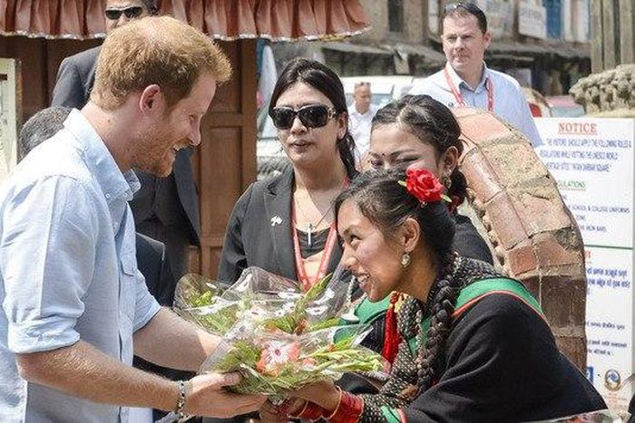 Prince Harry presented with 5 virgins in luck and purity ceremony
