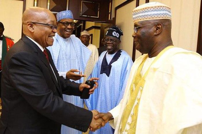 President Muhammadu Buhari hosts dinner for South African counterpart, Jacob Zuma on March 8, 2016