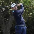 Louis Oosthuizen hits his tee shot on the 2nd hole during the third round of the 2016 The Masters golf tournament at Augusta National Golf Club.