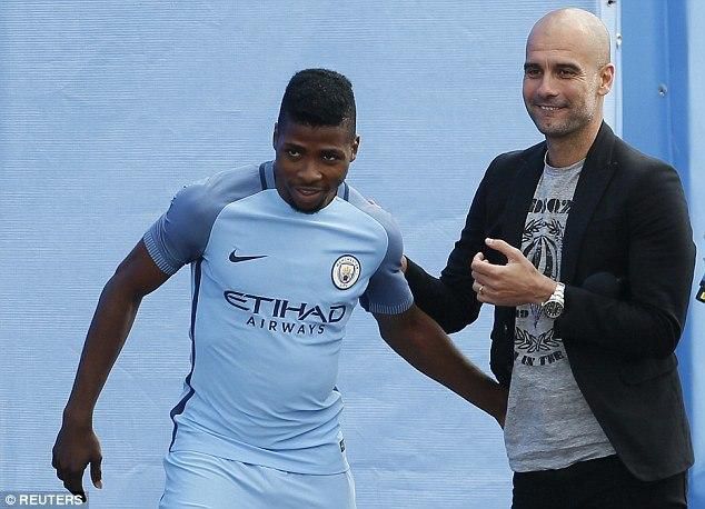 Kelechi Iheanacho and Pep Guardiola