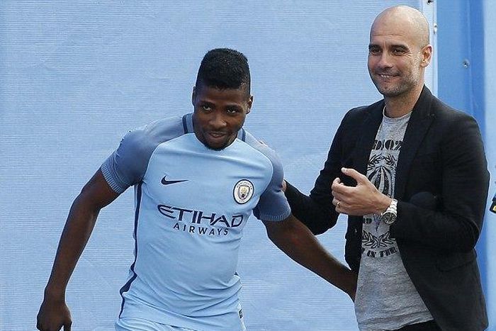 Kelechi Iheanacho and Pep Guardiola